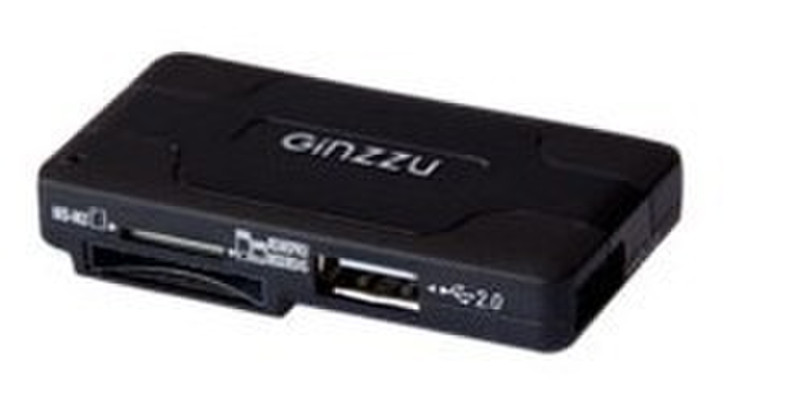 Ginzzu GR-417U USB 2.0 Черный устройство для чтения карт флэш-памяти