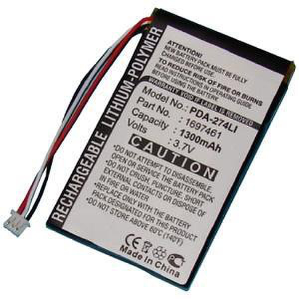 UltraLast PDA-274LI Lithium Polymer (LiPo) 1300mAh 3.7V rechargeable battery