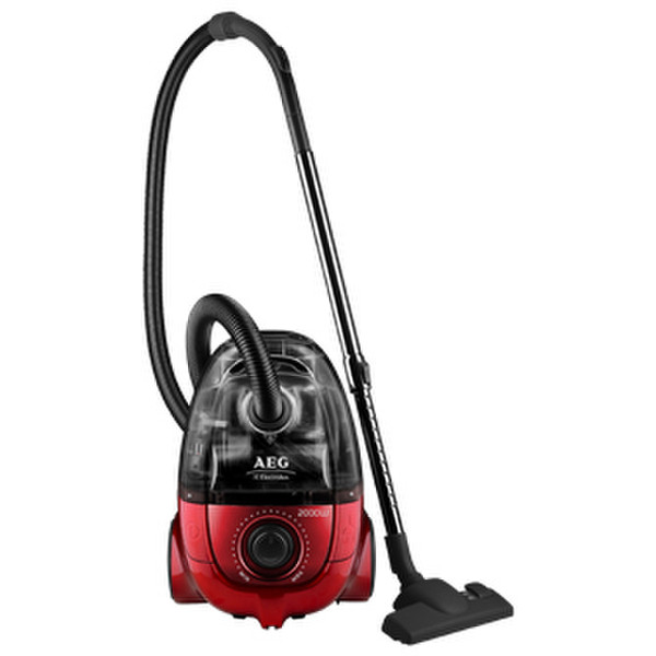 AEG AET7740 Zylinder-Vakuum 1.6l 2000W Schwarz, Rot Staubsauger