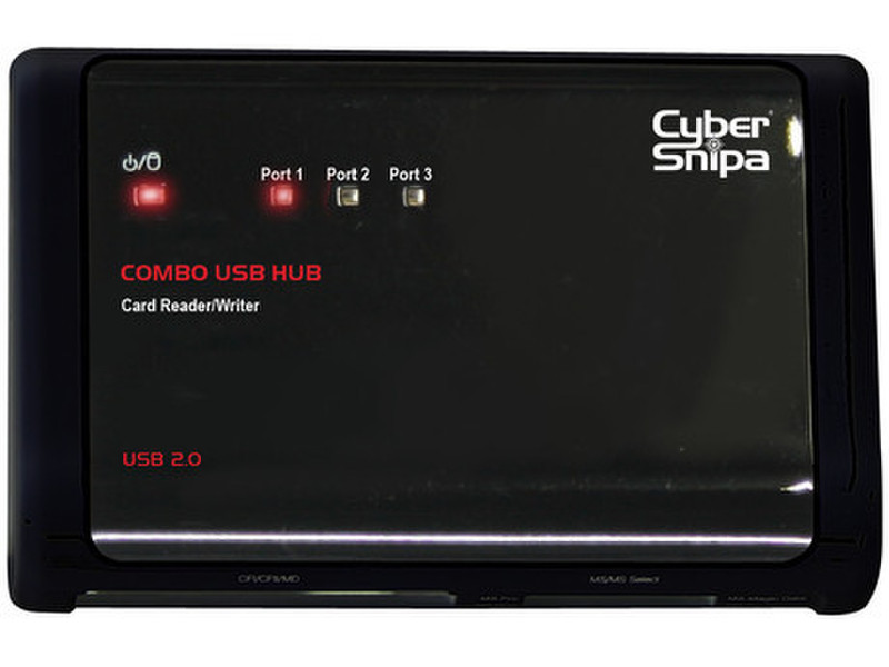 Cyber Snipa Hub&Card Reader 480Mbit/s Schwarz