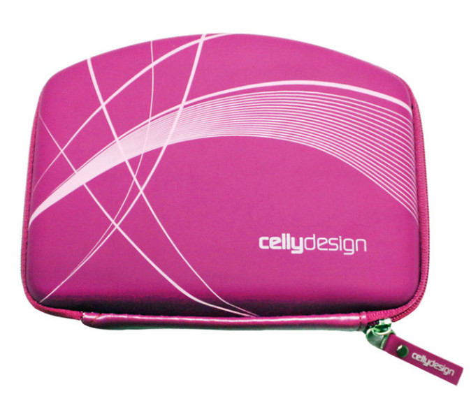 Celly GPSBAG07 5Zoll Sleeve case Pink Schutzhülle für Navigationssysteme