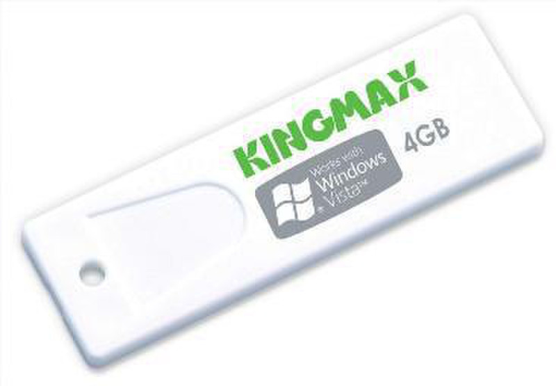 Kingmax 4GB Super Stick 4ГБ USB 2.0 Type-A Белый USB флеш накопитель