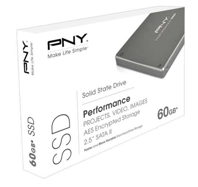 PNY PSSD2S060GMBX Serial ATA II solid state drive