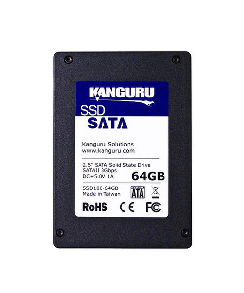 Kanguru KSSD100-64GB Serial ATA II Solid State Drive (SSD)