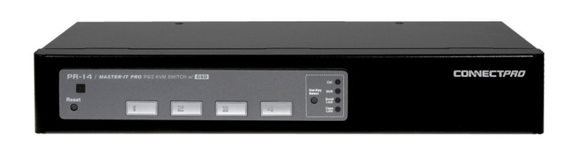 ConnectPRO PR-14-KIT Schwarz Tastatur/Video/Maus (KVM)-Switch