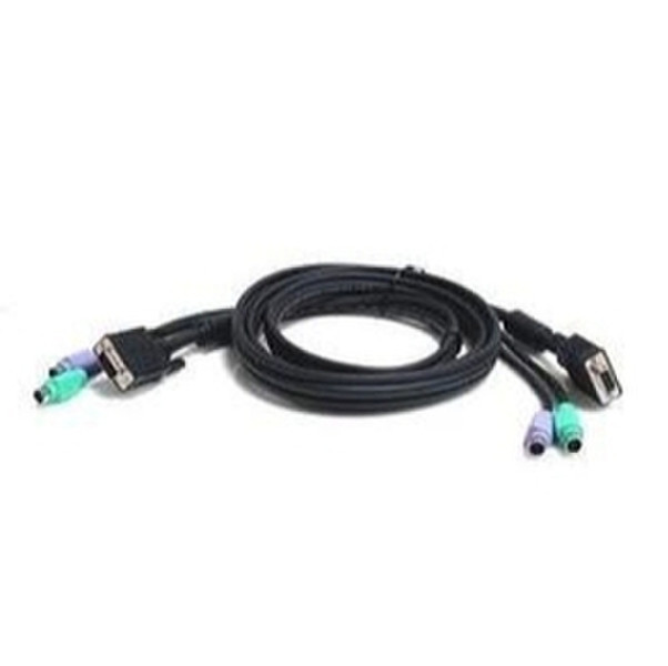 ConnectPRO PS-10P 3m Schwarz Tastatur/Video/Maus (KVM)-Kabel