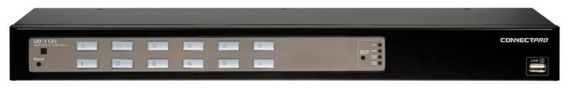 ConnectPRO UD-112-PLUS Schwarz Tastatur/Video/Maus (KVM)-Switch