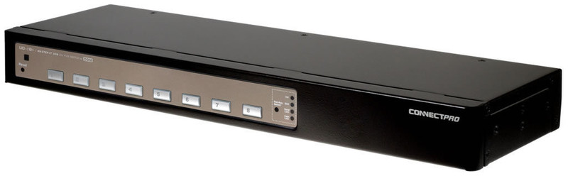 ConnectPRO UD-18-PLUS Schwarz Tastatur/Video/Maus (KVM)-Switch