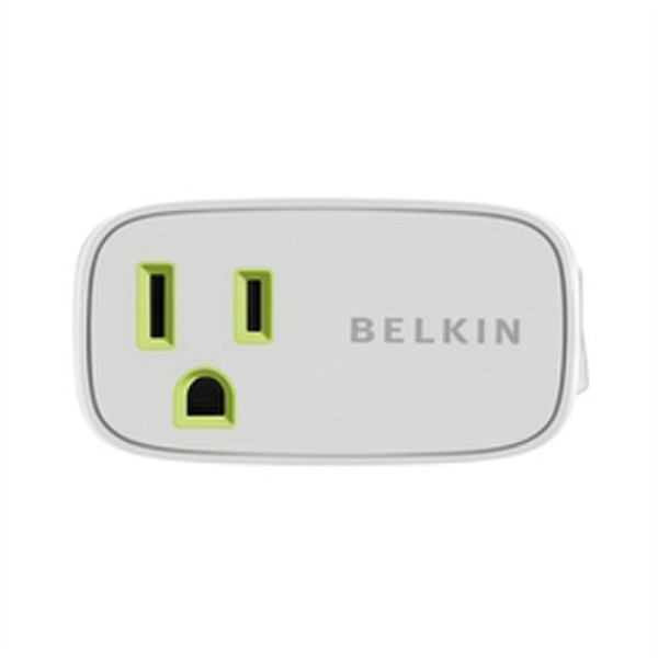 Belkin Conserve Power Switch 1AC outlet(s) Grün, Grau, Weiß Verlängerungskabel