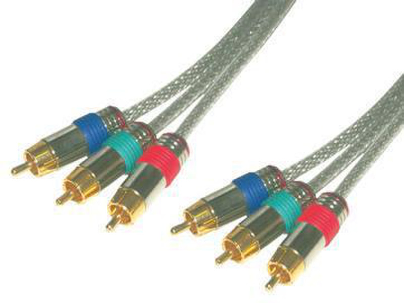 MCL MC706HQ/T-2M 2м RCA RCA Серый компонентный (YPbPr) видео кабель