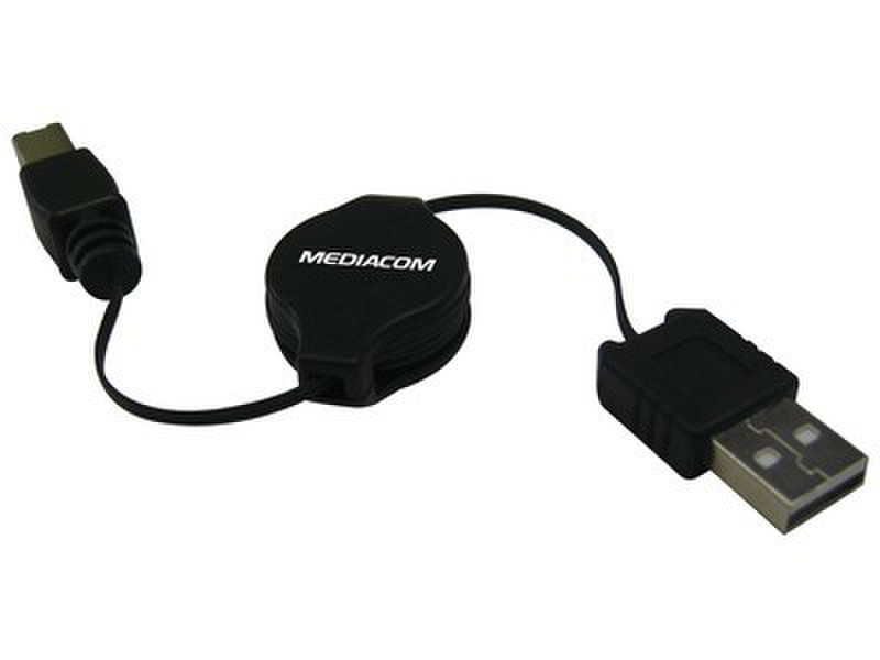 Mediacom USB A/USB B USB A USB B Черный