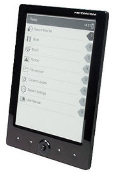 Mediacom Jerry-book E60 6" 2GB Black e-book reader