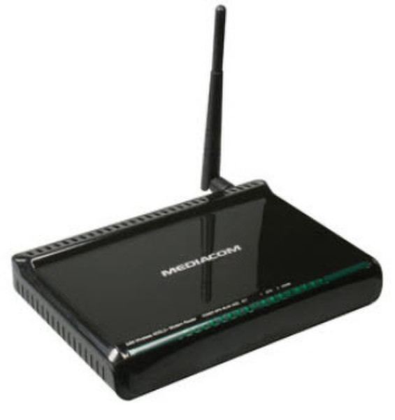 Mediacom 54M Wireless ADSL2+ Schnelles Ethernet Schwarz
