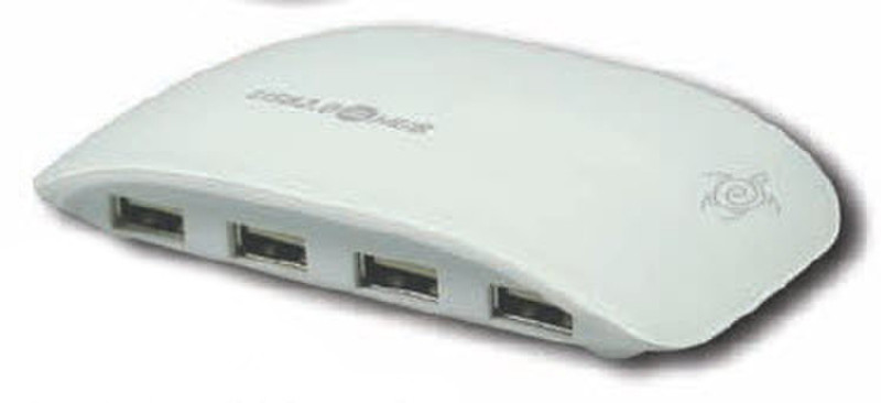 Mediacom HUB USB 2.0 480Mbit/s Weiß