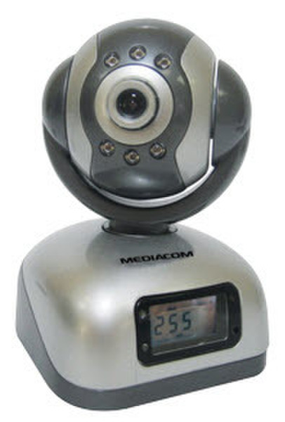 Mediacom Ip Camera W100 Innenraum Geschoss Grau, Silber