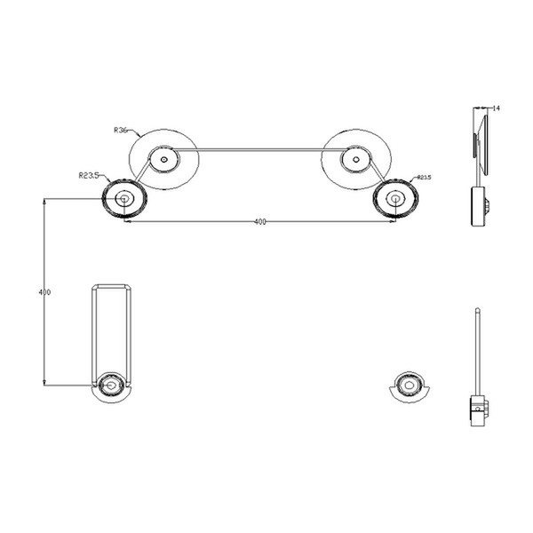 Value UltraSlim TV Wandhalterung, 94-140cm