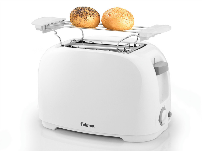 Tristar BR-1013 2slice(s) 800W White toaster