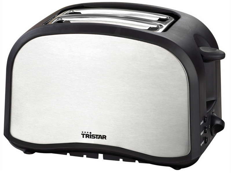 Tristar BR-2122 2slice(s) 800W Black,Stainless steel toaster
