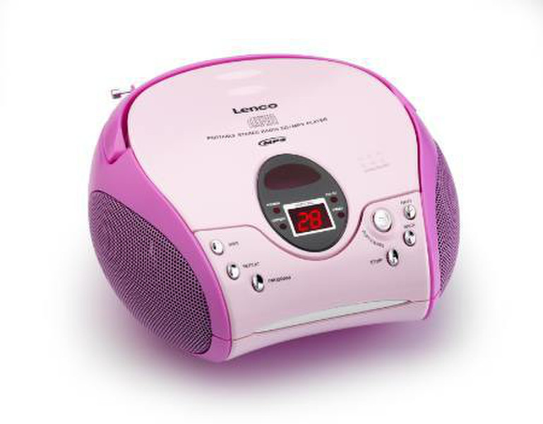 Lenco SCD-24 MP3 Розовый CD радио