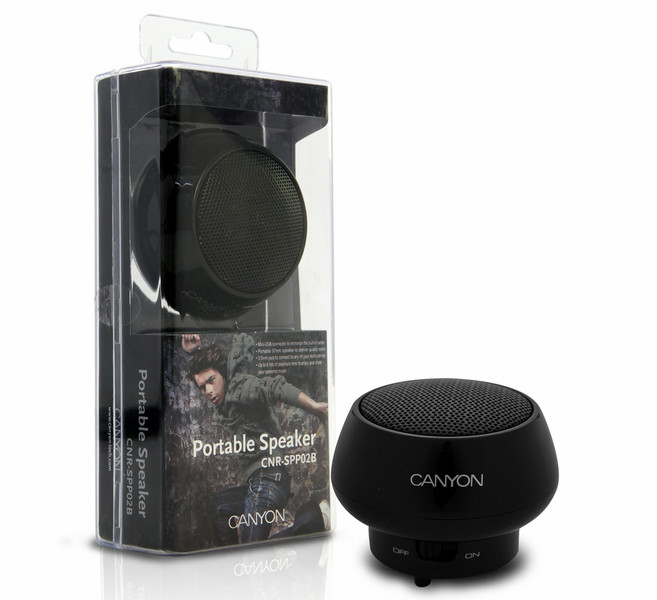 Canyon CNR-SPP02B 2W Black loudspeaker