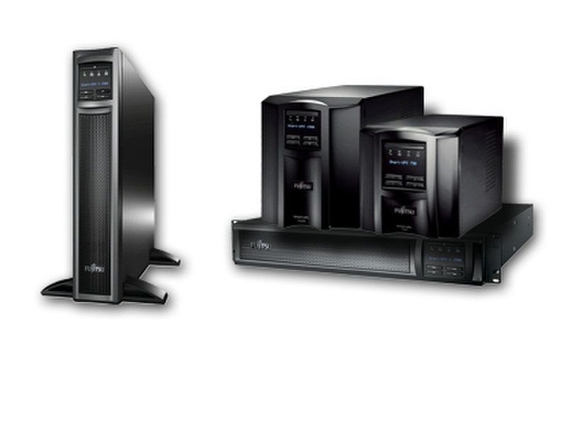 Fujitsu S26361-F4542-L150 Line-Interactive 1500VA 8AC outlet(s) Tower Black uninterruptible power supply (UPS)
