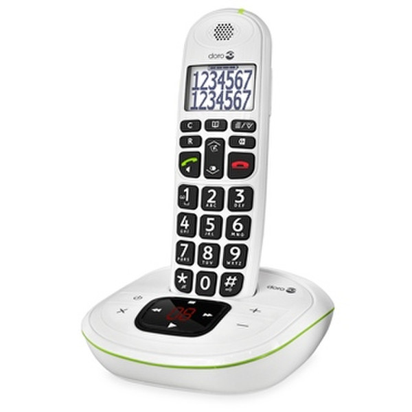 Doro PhoneEasy 115 DECT телефон Идентификация абонента (Caller ID) Белый
