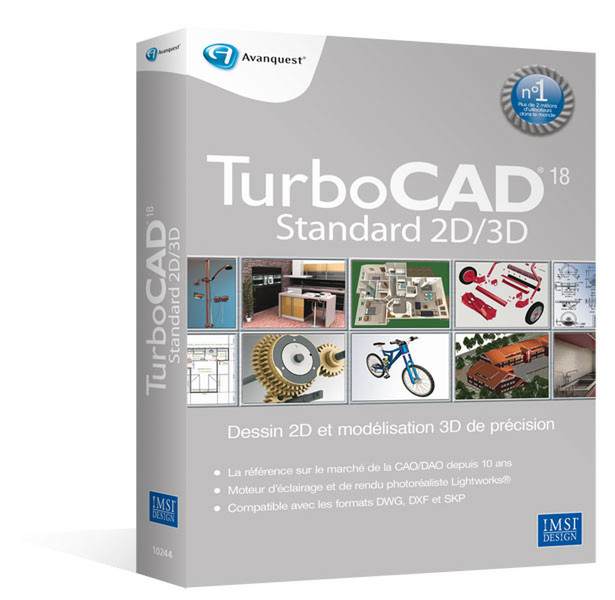 Avanquest TurboCAD 18 Standard, Win, FR