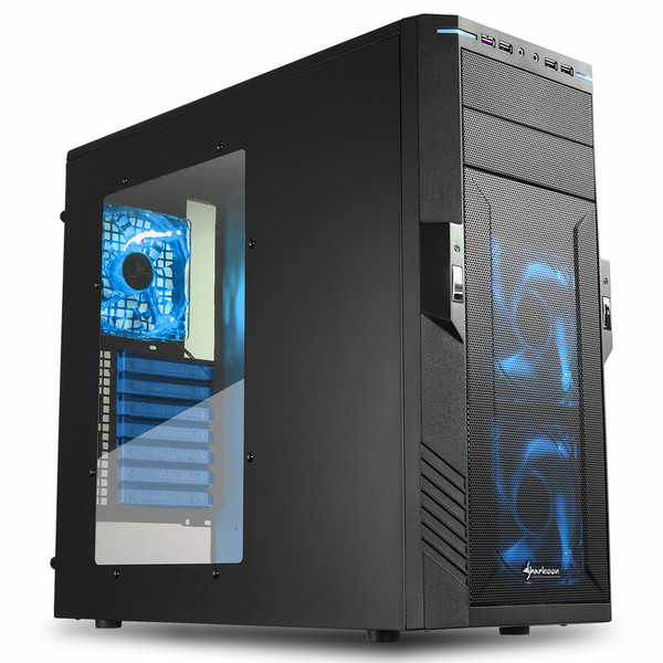 Sharkoon T28 Desktop Black,Blue