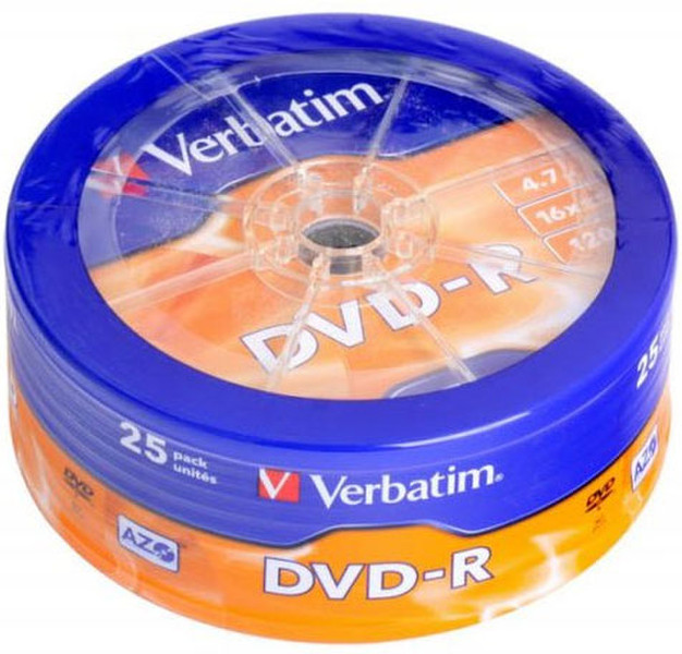 Verbatim DVD-R 16x 4.7GB 25PK 4.7GB DVD-R 25Stück(e)