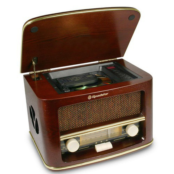 Roadstar HRA 1500/MP Analog 28W Brown CD radio