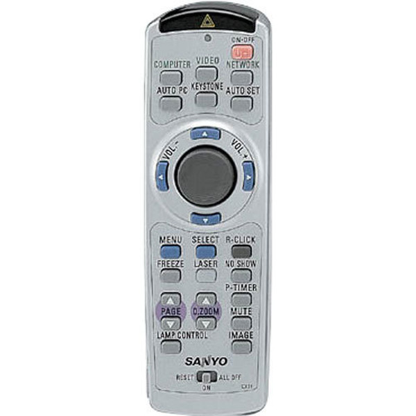 Sanyo 9450789060 press buttons Grey remote control