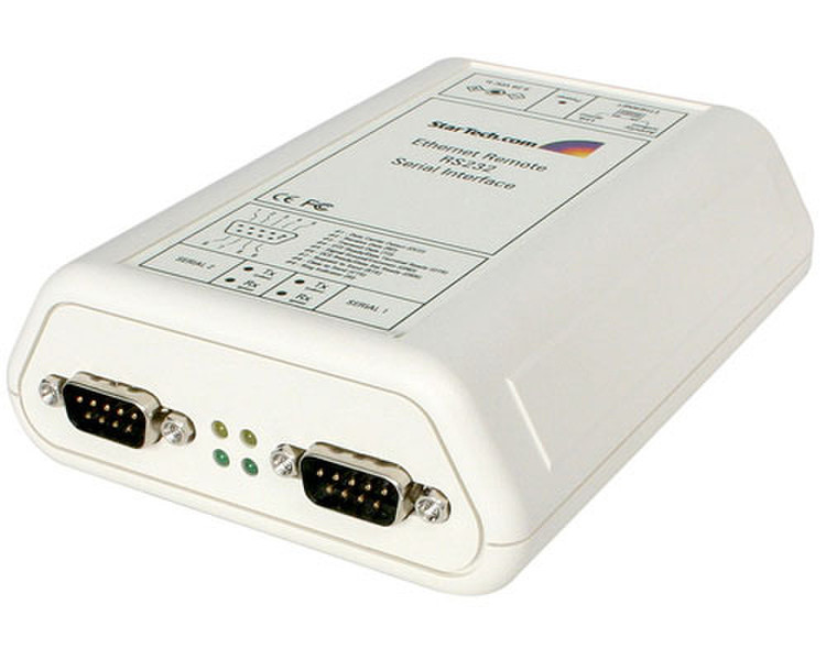 StarTech.com 2 Port RS-232 Serial Ethernet Adapter интерфейсная карта/адаптер