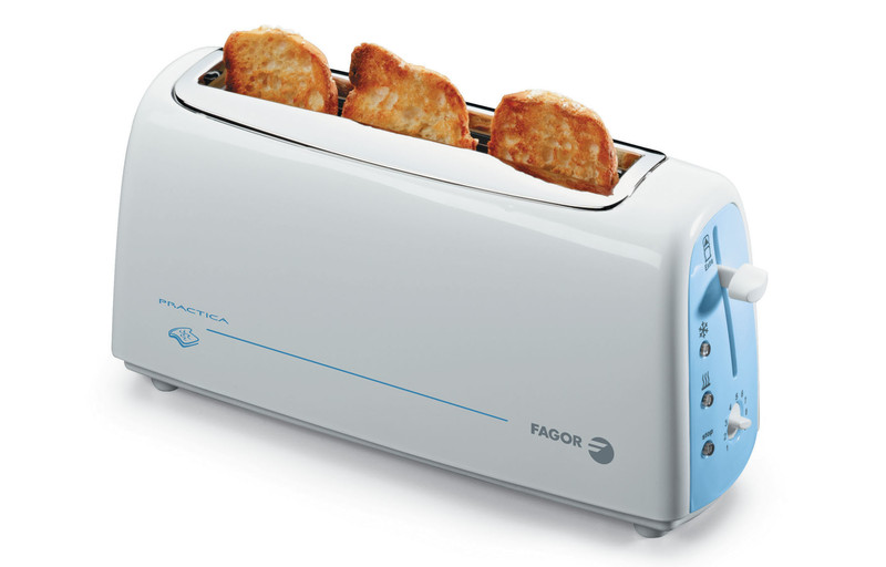 Fagor TTE-310 1slice(s) 950, -W Blau, Weiß Toaster