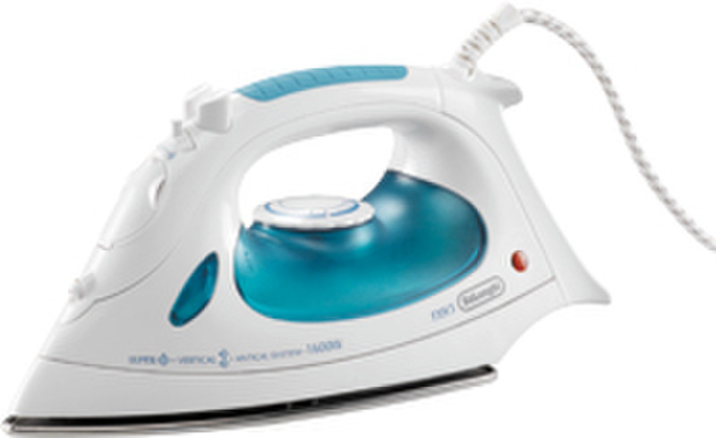 DeLonghi FXH3 Dry & Steam iron Stainless Steel soleplate 1600W White iron