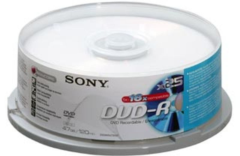 Sony DVD-R 4.7GB Spindle 25pk Bulk 4.7ГБ DVD-R 25шт