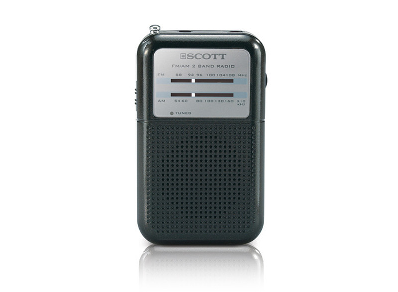 SCOTT Tiny B Tragbar Analog Schwarz Radio
