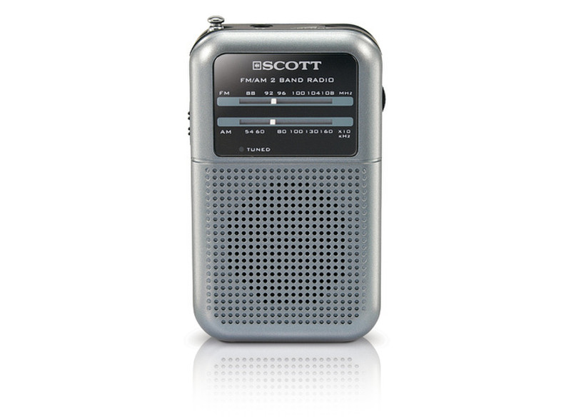 SCOTT Tiny B Tragbar Analog Silber Radio