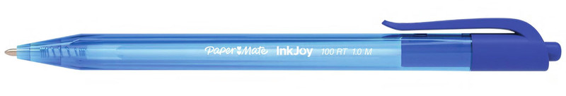 Papermate InkJoy 100 RT Clip-on retractable ballpoint pen Medium Blau 20Stück(e)