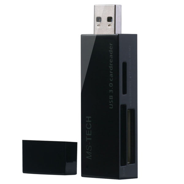 MS-Tech LU-193S USB 3.0 Schwarz Kartenleser