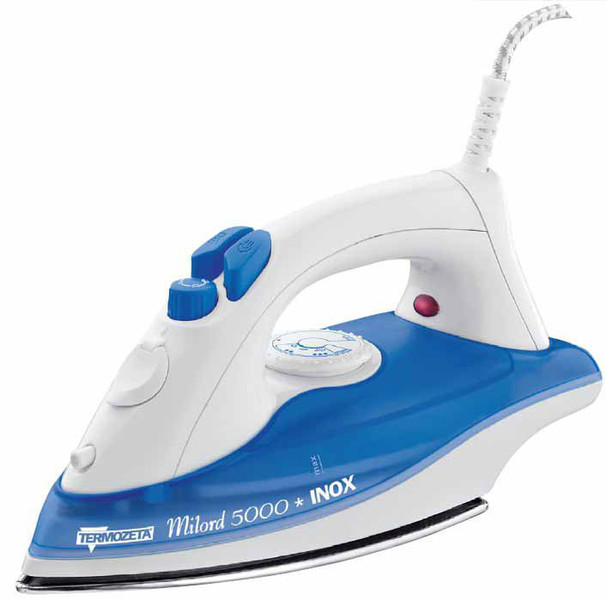 Termozeta Milord 5000 Dry & Steam iron Stainless Steel soleplate 1800W Blue,White