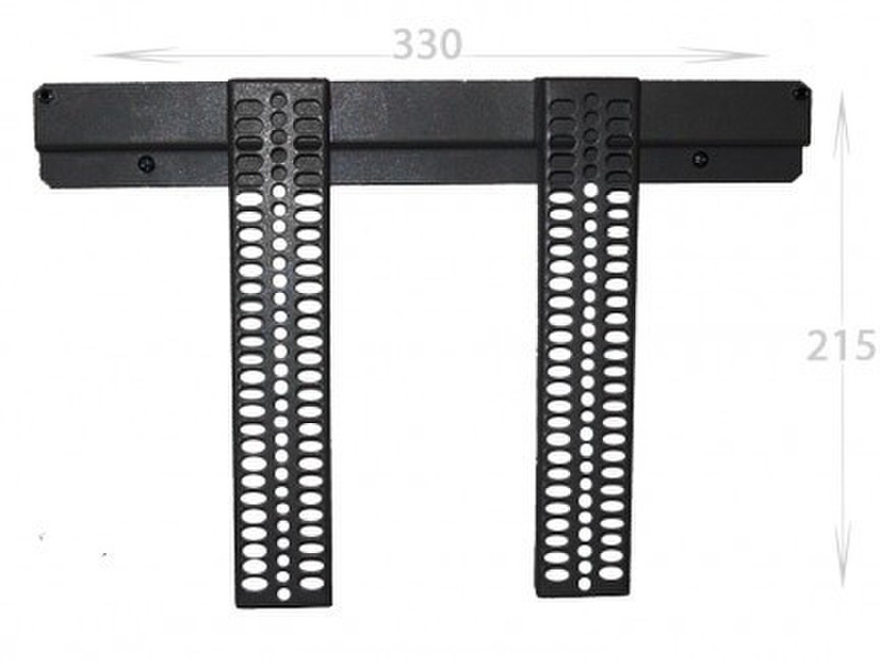 ITB AMPE0612-14B Black flat panel wall mount