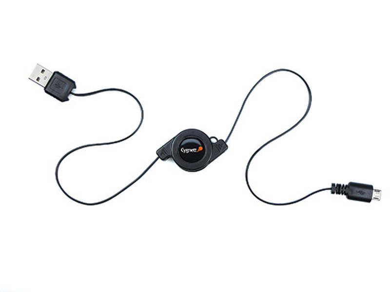 Cygnett ZipMicro 0.7m USB A Micro-USB B Black