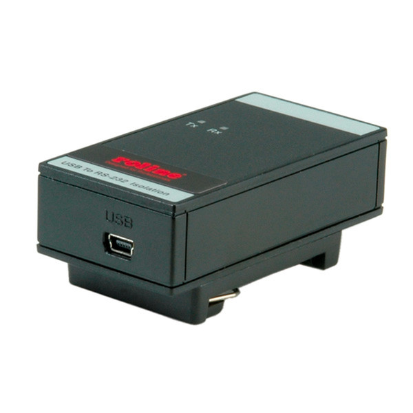 Secomp USB 2.0 nach RS-232 Adapter für DIN Hutschiene, mit galvanischer Trennung, 1 Port