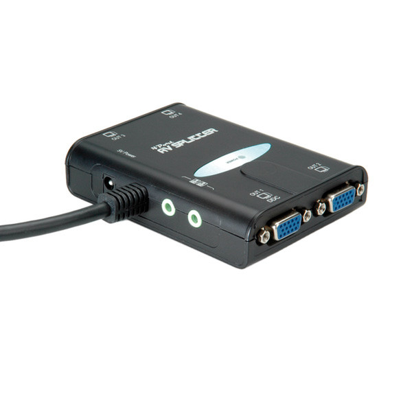 Value Portable VGA Video Splitter, 4-way, 450 MHz, with Audio видео разветвитель