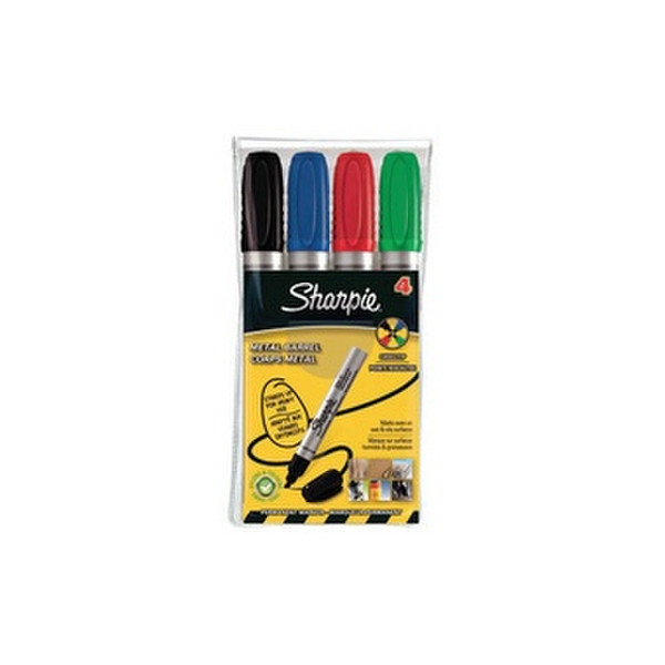 Sharpie S0945810 Черный, Синий, Зеленый, Красный 4шт перманентная маркер