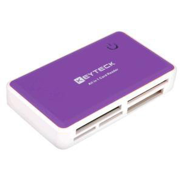Keyteck CR-448 USB 2.0 Пурпурный устройство для чтения карт флэш-памяти