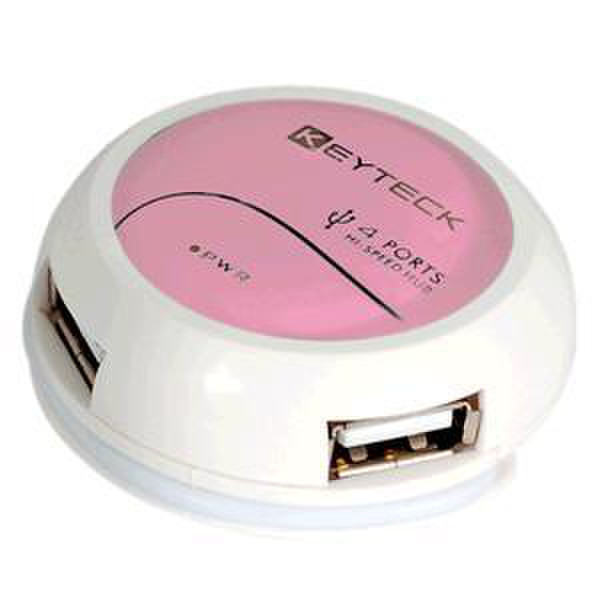 Keyteck HUB-148 480Мбит/с Розовый