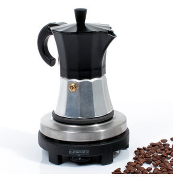 Rommelsbacher RK 501/K Electric moka pot Aluminium,Black coffee maker