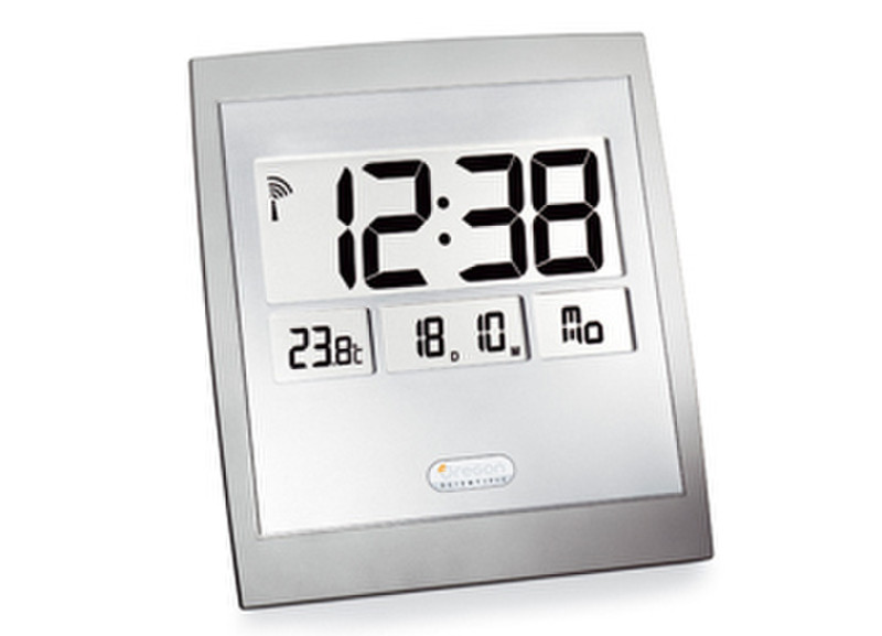 Oregon Scientific JM889N Digital wall clock Square Silver wall clock