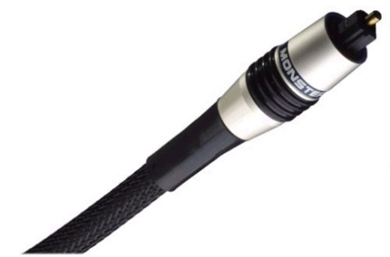 Monster Cable Interlink® Lightspeed Reference Fiber Optic Digital Cable 4m 4m Black fiber optic cable